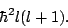 \begin{displaymath}
\hbar^2 l (l+1).
\end{displaymath}